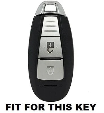 KEY COVER HOUSE Metal Striped Key Cover And Key Chain Compatible For Baleno, Ciaz, Ignis, SCross, Vitara Brezza, Urban Cruiser Filter 2 button smart key