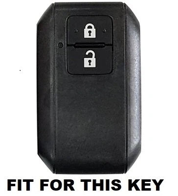 KEY COVER HOUSE Metal Striped Key Cover And Key Chain Compatible For Suzuki Swift, DZire, Baleno, Ertiga, Grand Vitara, Brezza, Fronx, Jimny, XL6, Ignis Car 2 Button Smart Key